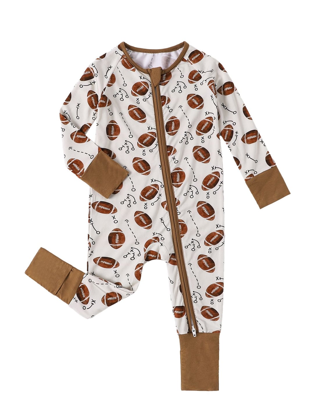 Bamboo Fiber Rugby Printed Baby Romper