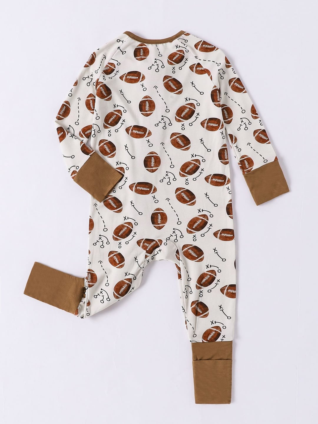 Bamboo Fiber Rugby Printed Baby Romper