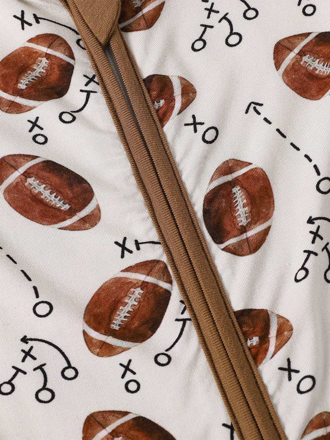 Bamboo Fiber Rugby Printed Baby Romper