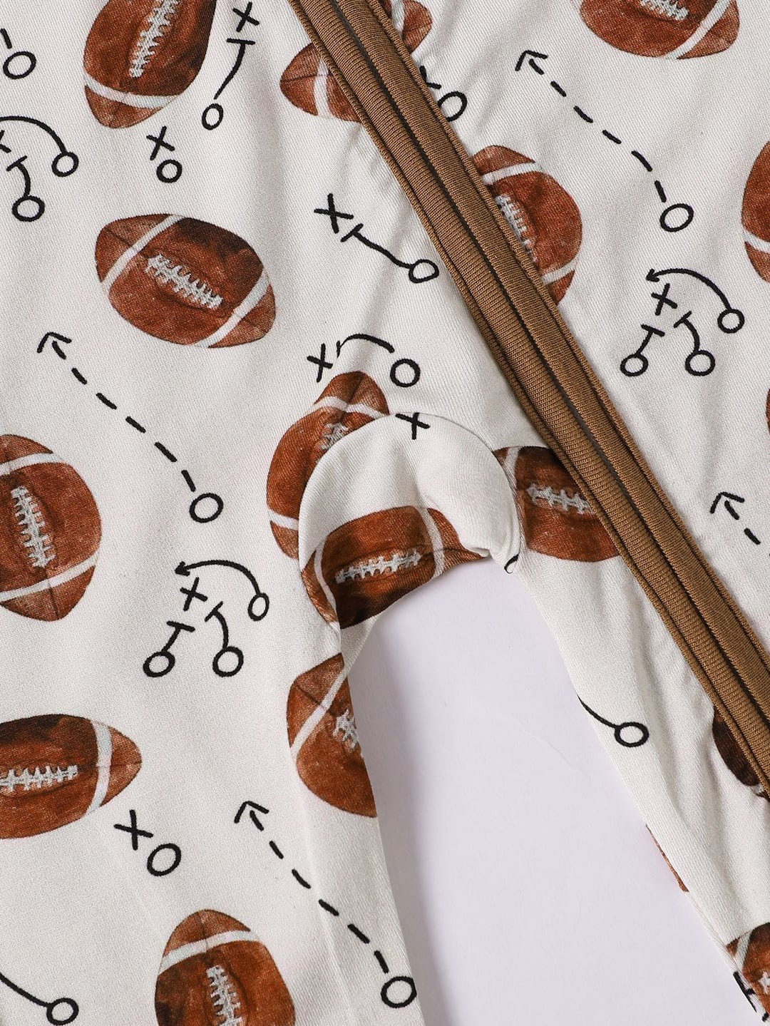 Bamboo Fiber Rugby Printed Baby Romper