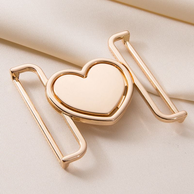 Heart-shaped metal side release buckle
