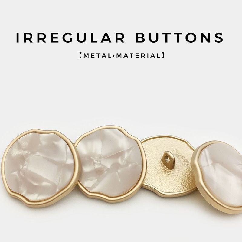 Irregular apple-shaped buttons