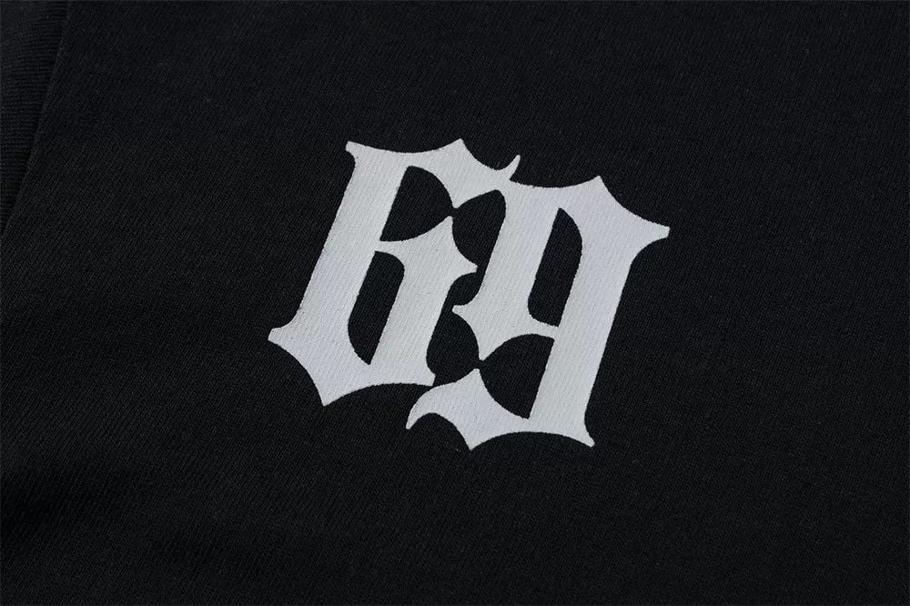 Men's loose letter print short sleeve T-shirt, American fashion