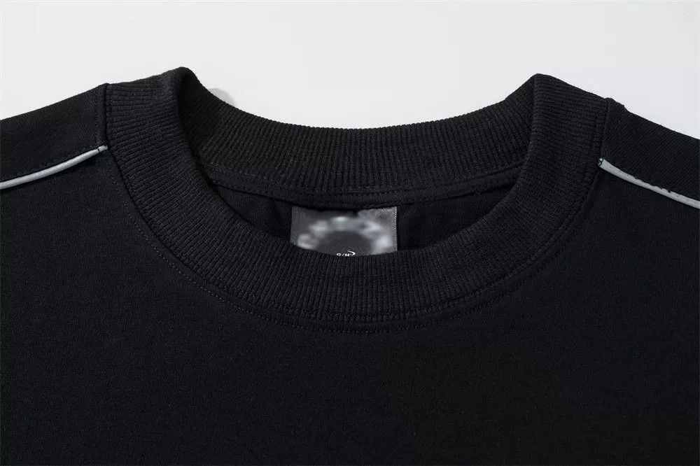 Men's loose letter print short sleeve T-shirt, American fashion