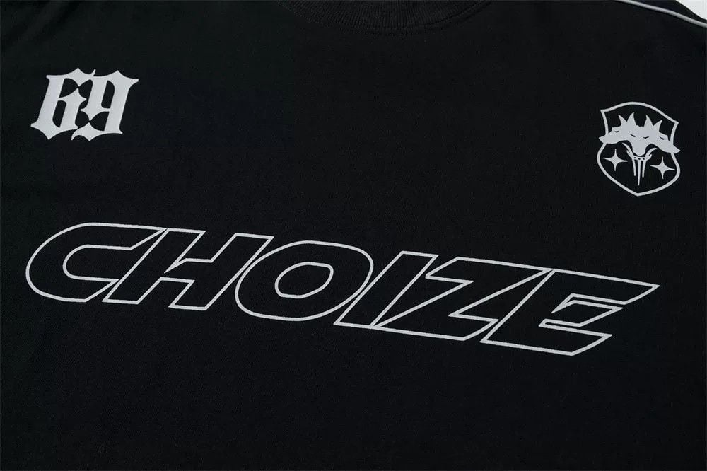 Men's loose letter print short sleeve T-shirt, American fashion