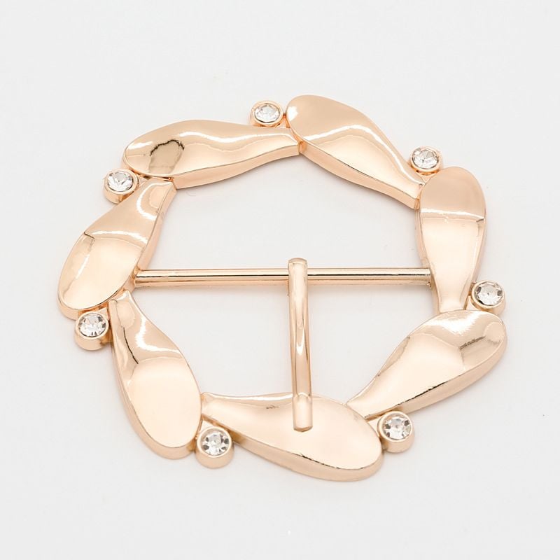 Special-shaped metal diamond buckle