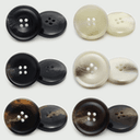 Round Patterned Resin Buttons for Cashmere