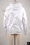 White Pullover Hoodie with Front Graphic Print
