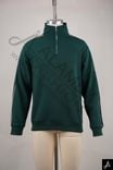 Dark Green Quarter-Zip Sweater