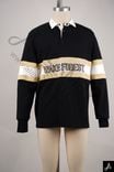 Black Polo Neck Color Block Hoodie