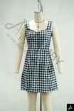 Plaid Spaghetti Strap Midi Dress