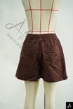Brown Drawstring Casual Shorts