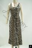 Leopard Print Spaghetti Strap Midi Dress