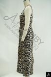 Leopard Print Spaghetti Strap Midi Dress