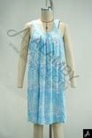 Blue Tie‑Dye Sleeveless Maxi Dress