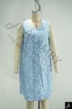 Light Blue Lace Sleeveless Midi Dress