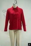 Long‑sleeve polo blouse