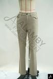 Mid‑rise slim straight trousers
