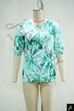 Half‑sleeve printed blouse