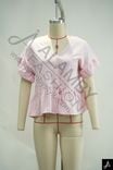 Short puff‑sleeve blouse