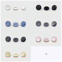 Resin Pearl Round Buttons for Women's Chiffon and Lace