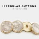 Irregular apple-shaped buttons