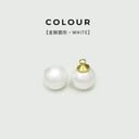 Round pearl shirt buttons