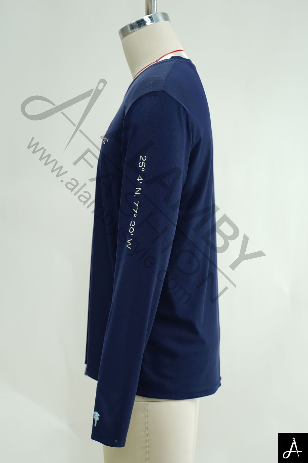 Men's Navy Quick‑Dry Long Sleeve Performance T‑Shirt