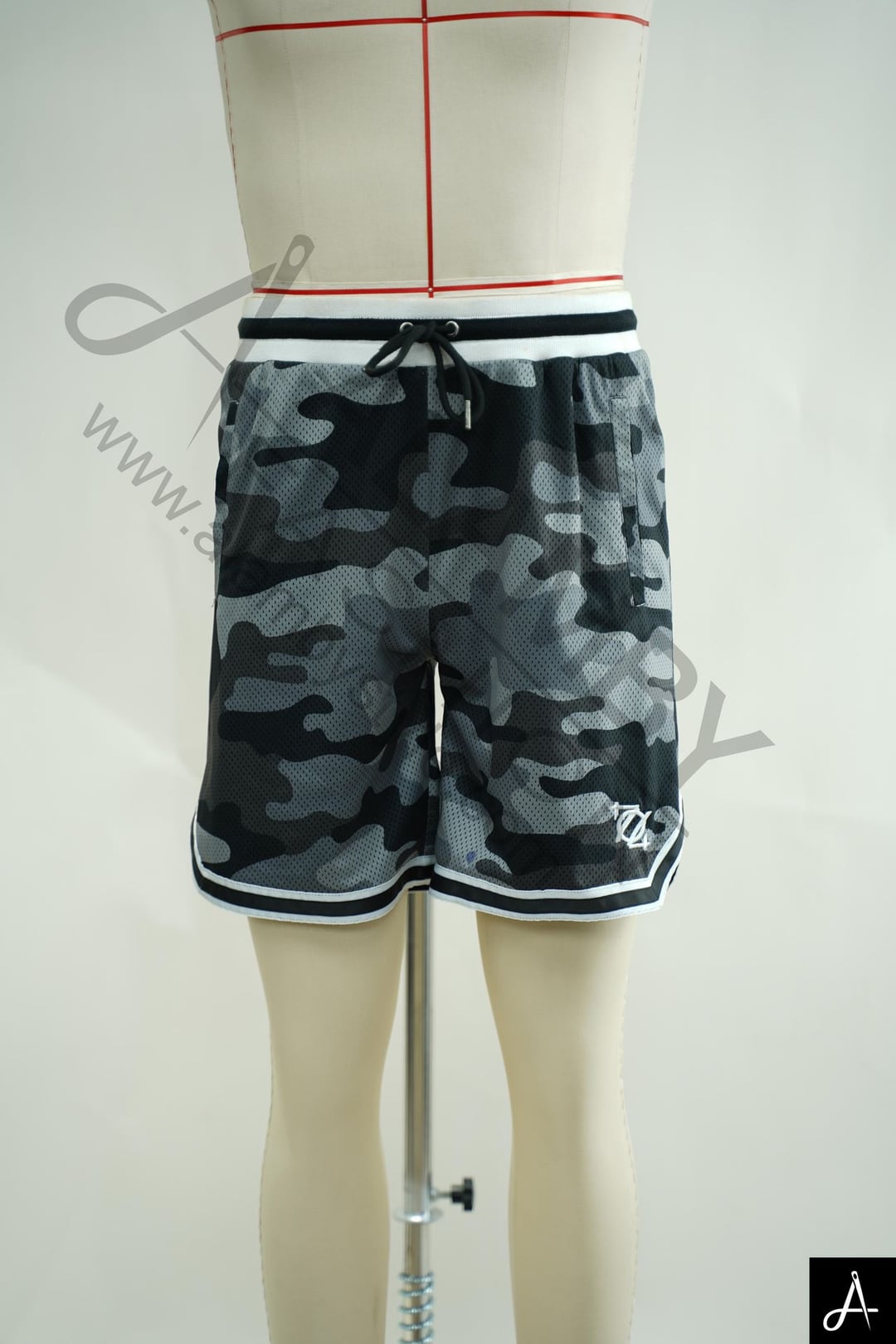 Men's Camouflage Print Athletic Shorts, Elastic Waist Casual Sport Shorts