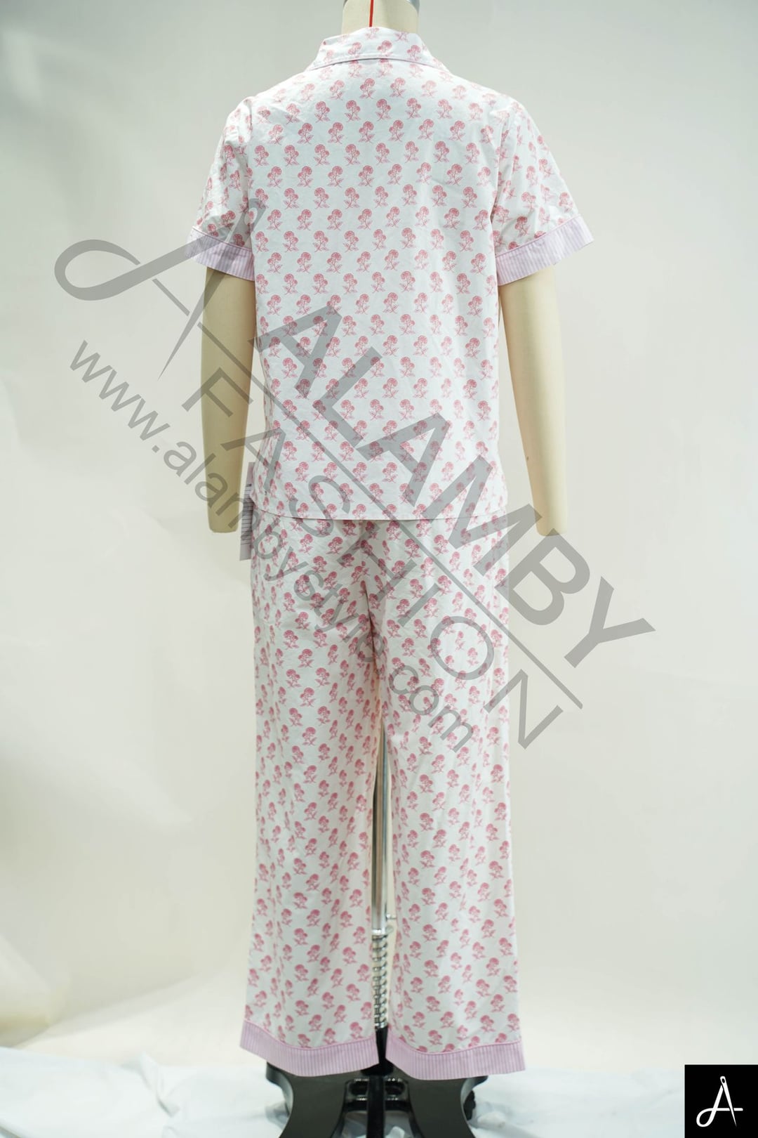 Short‑sleeve shirt & long pant loungewear set