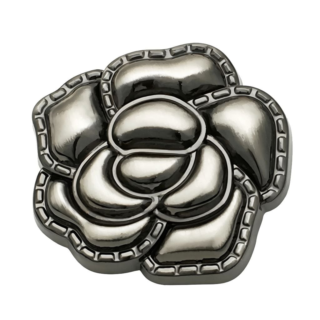 Vintage 3D Rose Metal Buttons