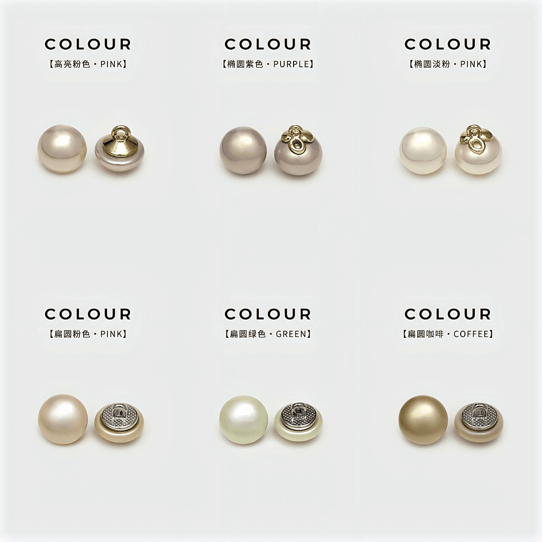 Round pearl shirt buttons