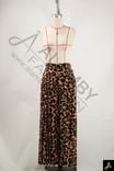 Women High‑Waist Leopard Print Maxi Skirt