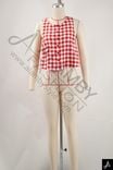Women Check Sleeveless Top