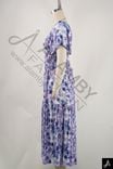 Women Floral Print Puff Sleeve Maxi Dress
