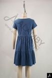 Women V‑Neck Short Sleeve Midi Dress