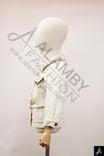 Kids Cream Belted Trucker Jacket