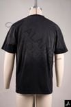 Minimal Dark Pattern Embossed Casual Short Sleeve T-shirt