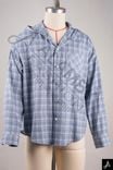 Vintage Plaid Loose Long Sleeve Hooded Shirt Jacket