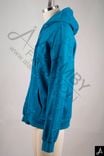 Solid Color Embossed Casual Hooded Sweatshirt