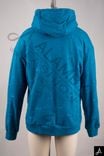 Solid Color Embossed Casual Hooded Sweatshirt