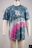 Indigo & Pink Tie-Dye Crew Neck Streetwear T-shirt