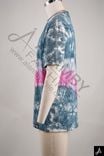 Indigo & Pink Tie-Dye Crew Neck Streetwear T-shirt
