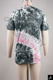  crew-neck short-sleeve T-shirt with a gradient dip-dye effect