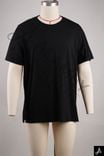 plain black crew-neck T-shirt / solid black basic tee