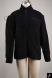 Black Stand Collar Zip-Up Sherpa Fleece Streetwear Jacket