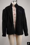 Black Stand Collar Zip-Up Sherpa Fleece Streetwear Jacket