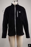 Black Stand Collar Zip-Up Sherpa Fleece Streetwear Jacket