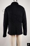 Black Stand Collar Zip-Up Sherpa Fleece Streetwear Jacket