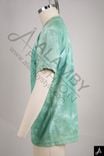 Green Tie-Dye Short Sleeve T-Shirt with Logo Print